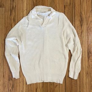 Standard Cloth Long Sleeve Waffle Polo (Urban Outfitters)